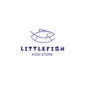 Little Fish logo vector icon template Royalty Free Stock Photo