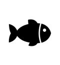 Little fish Vector icon isolated on white