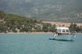 Little fishing boat in the sea