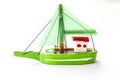 Little fishing ship model Royalty Free Stock Photo