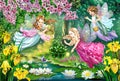 Little flower fairies Royalty Free Stock Photo