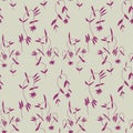 Little flower seamless pattern in vintage Scandinavian minimalism aesthetic, retro background. Royalty Free Stock Photo
