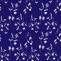 Little flower seamless pattern in vintage Scandinavian minimalism aesthetic, retro background. Royalty Free Stock Photo