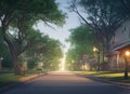 Little Forest Hills neighborhood in Dallas, Texas USA. Royalty Free Stock Photo