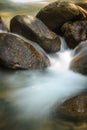 Little fresh waterfall in rainsforest. Royalty Free Stock Photo
