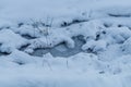 Little frozen stream Royalty Free Stock Photo