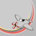 Little funny airplane. Royalty Free Stock Photo