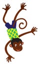 Little funny monkey Royalty Free Stock Photo