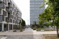 Little garden in the city center between buildings