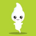 LITTLE GHOST YELLOWGREEN 06 Royalty Free Stock Photo