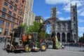 The little giant girl sleeping in Place d`arme