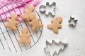 Gingerbread men cookies Royalty Free Stock Photo