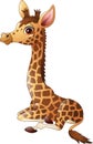 Little giraffe calf sitting Royalty Free Stock Photo