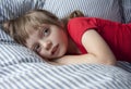 little girl afraid of the dark Royalty Free Stock Photo