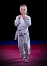 Little girl aikido fighter