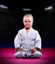 Little girl aikido fighter