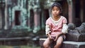 Little girl in Angkor Wat