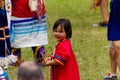 Native American Little girl attending the Pow Wow in Kahnawake-Stock photos