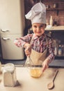 Little girl baking Royalty Free Stock Photo