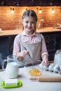 Little girl baking Royalty Free Stock Photo