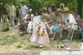 Little girl with basket of flowers at a traditional Jewish wedding in Ojai, CA Royalty Free Stock Photo