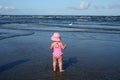 Little girl on beach Royalty Free Stock Photo