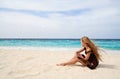 Little girl on a beach