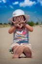 Little girl on beach