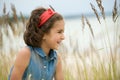 Little girl on the beach