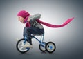 Little Girl on bicycle Royalty Free Stock Photo