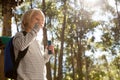 Little girl blowing bubbles on a sunny day Royalty Free Stock Photo