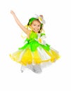 Little girl in camomile costume Royalty Free Stock Photo