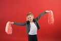 Little girl cheerleader