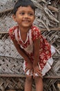 Little girl in Chilaw in Sri Lanka