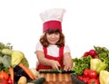 Little girl cook Royalty Free Stock Photo