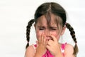 Little girl cry Royalty Free Stock Photo