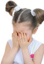 Little girl crying Royalty Free Stock Photo