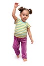 Little girl dancing Royalty Free Stock Photo