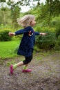 Little girl dancing Royalty Free Stock Photo