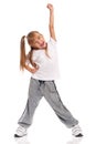 Little girl dancing Royalty Free Stock Photo