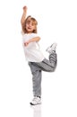 Little girl dancing Royalty Free Stock Photo