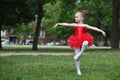 Little girl dancing Royalty Free Stock Photo