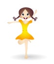 Little girl dancing ballet