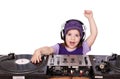 Little girl dj fun play music