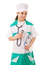 Little girl in a doctor costume