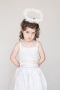 Little Girl Dressed As An Angel