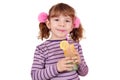 Little girl drink lemonade Royalty Free Stock Photo