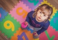 Little girl drinking water Royalty Free Stock Photo