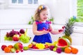 Little girl eating water melon Royalty Free Stock Photo