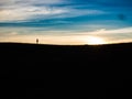 Little Girl of the Edge of the Hill Royalty Free Stock Photo